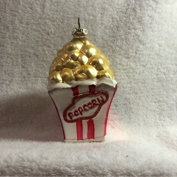 Michael’s blown glass popcorn container Christmas tree ornament - Picture 1 of 6